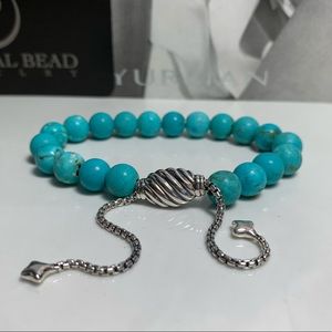 David Yurman Jewelry - David Yurman Bead Bracelet Turquoise 8mm SS/925 David Yurman Jewelry - David Yurman Bead Bracelet Turquoise 8mm SS/925